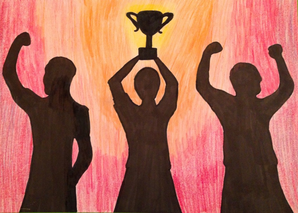 Winning the Cup by Maria McSweeney 1st Year Colaiste Treasa